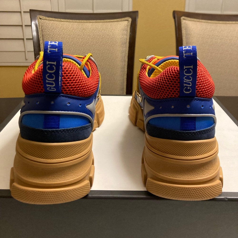 New Gucci Sega Flashtrek Blue Sneaker Shoes Size US 8.5 / UK 8 - Picture 6 of 13